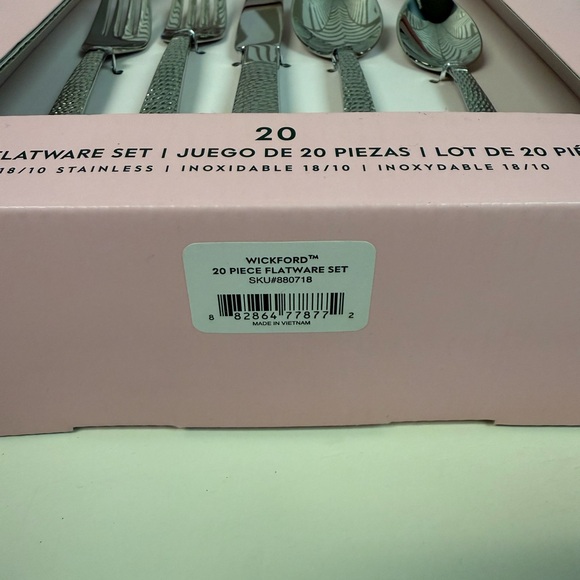New Kate Spade Wickford 20 Piece Flatware Service for 4 - Picture 2 of 8